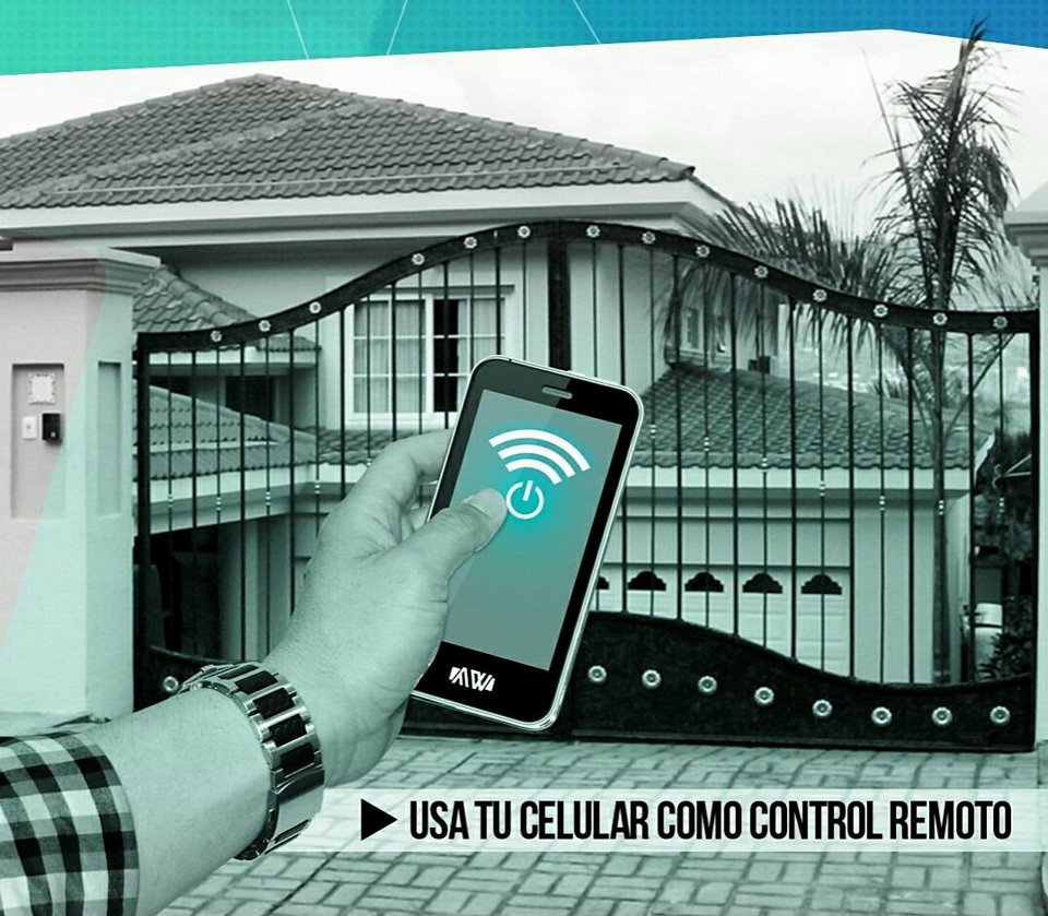 abrir portón eléctrico con celular