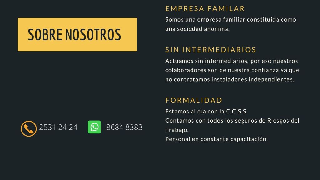 información sobre la empresa