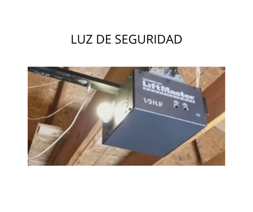 luz de alerta de motor de portón eléctrico