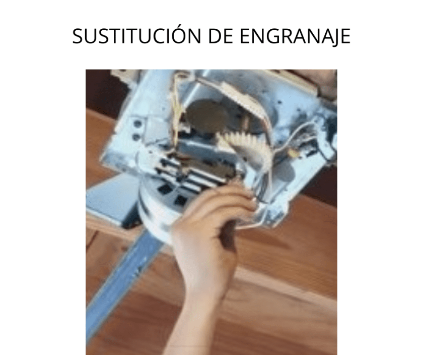 retiro de engranaje de motor de portón eléctrico