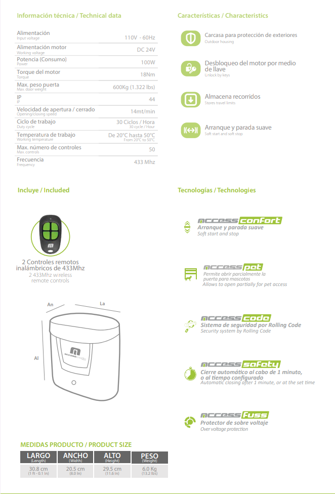 motor-infinity624-cremallera